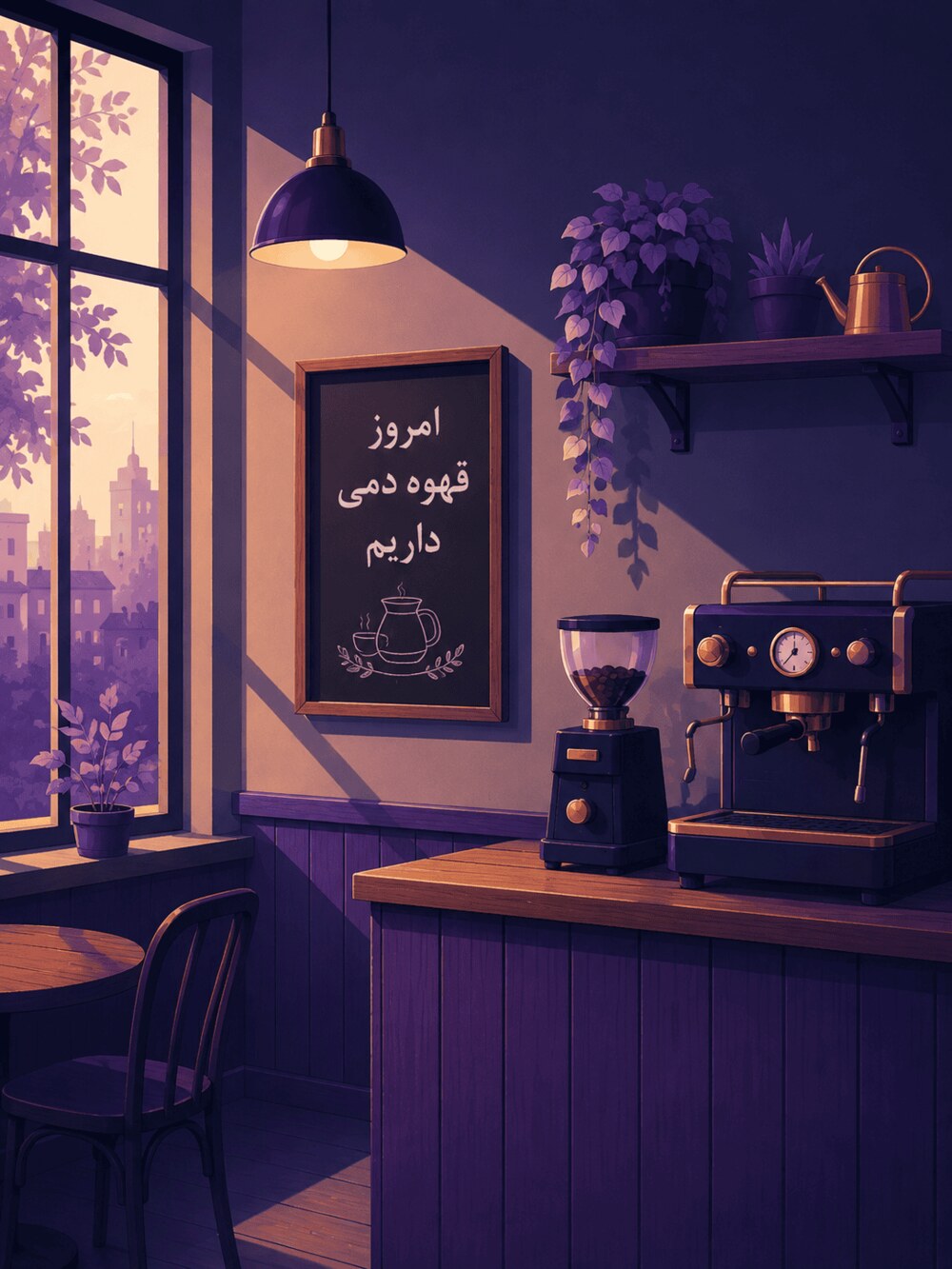 تختهسیاه با جملهی امروز قهوه دمی داریم در سه خط