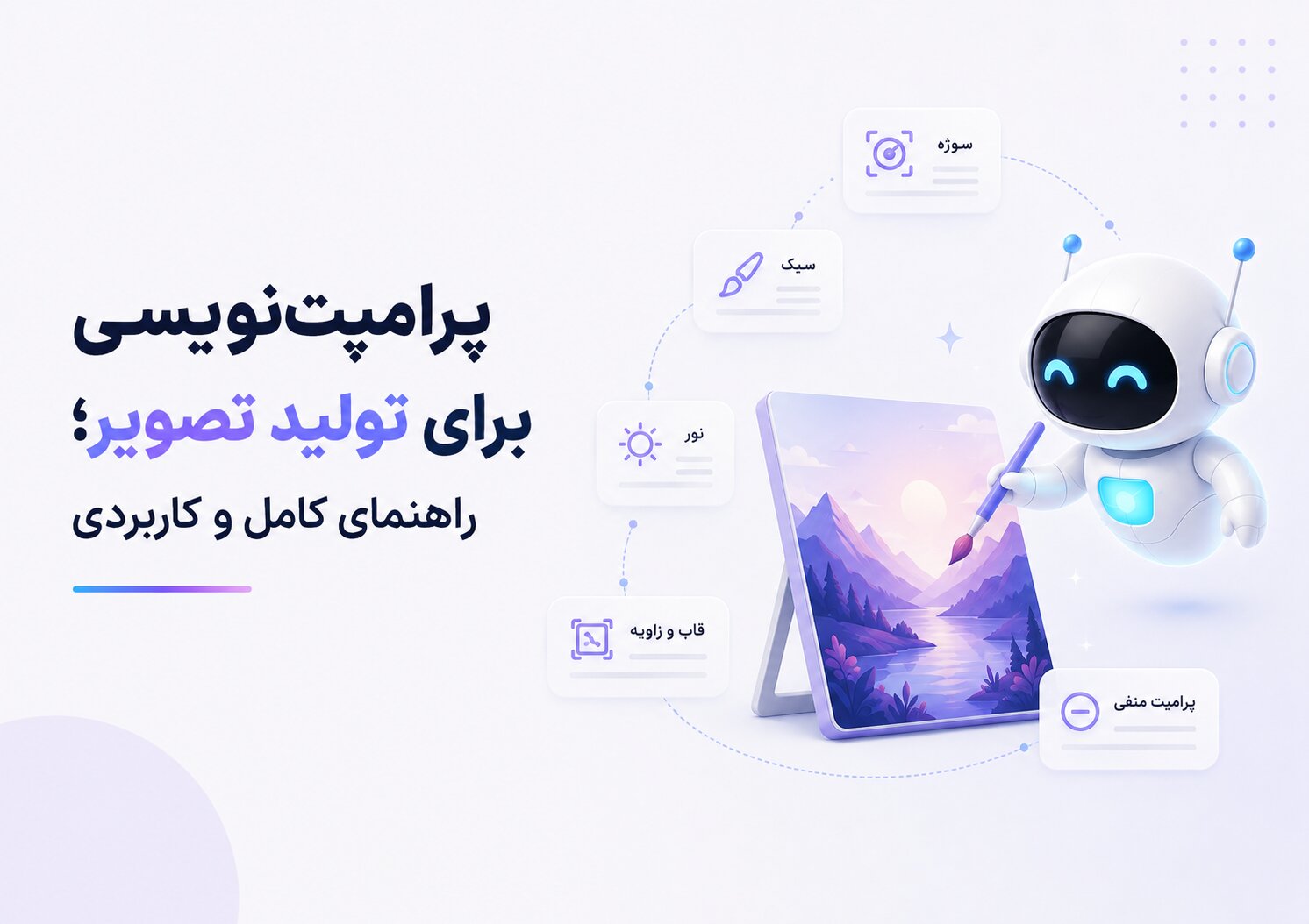 پرامپت نویسی برای تولید تصویر؛ راهنمای کامل و کاربردی