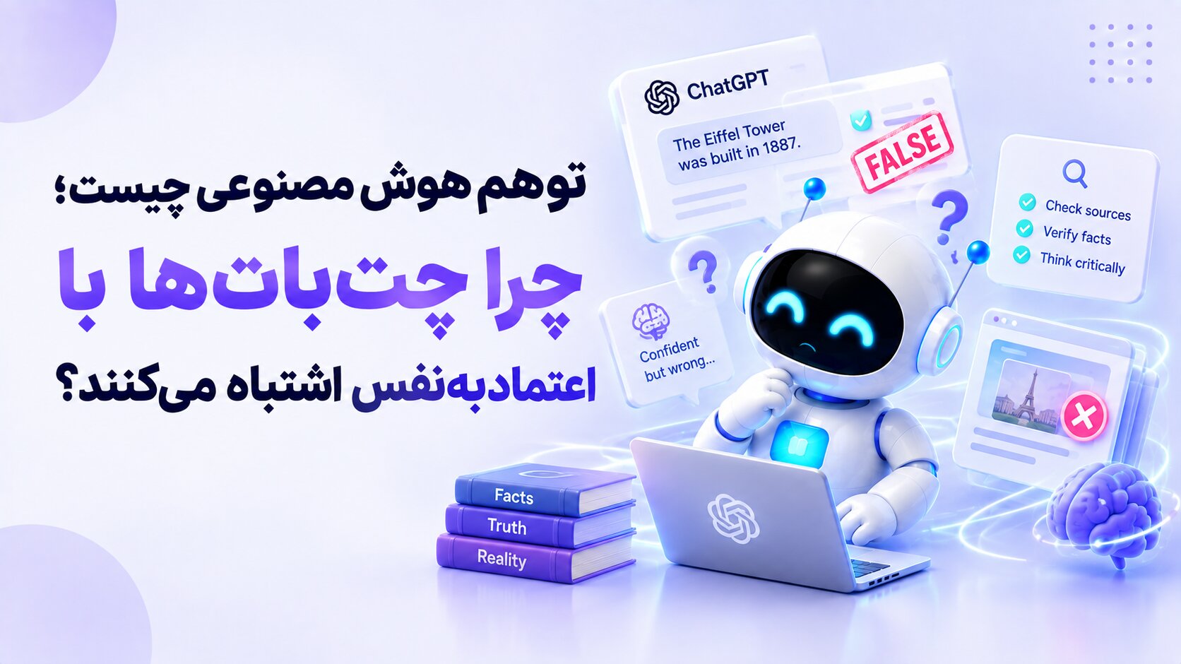 توهم هوش مصنوعی چیست؛ چرا چت‌بات‌ها با اعتمادبه‌نفس اشتباه می‌کنند؟